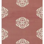 Duri Modern Kırmızı Pamuk Üstü Yün El Dokuma Kilim-111x170