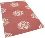 Duri Modern Kırmızı Pamuk Üstü Yün El Dokuma Kilim-111x170 - Görsel 2