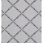 Duri Modern Siyah Pamuk Üstü Yün El Dokuma Kilim-107x151