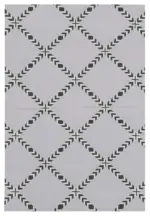 Duri Modern Siyah Pamuk Üstü Yün El Dokuma Kilim-107x151