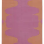 Duri Modern Fuşya Pamuk Üstü Yün El Dokuma Kilim-105x167