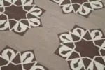 Duri Modern Kahverengi Pamuk Üstü Yün El Dokuma Kilim-116x164 - Görsel 5