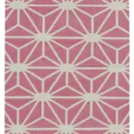 Duri Modern Fuşya Pamuk Üstü Yün El Dokuma Kilim-110x165