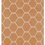 Duri Modern Turuncu Pamuk Üstü Yün El Dokuma Kilim-106x168