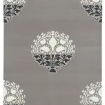 Duri Modern Beyaz Pamuk Üstü Yün El Dokuma Kilim-110x166