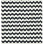 Duri Modern Siyah Pamuk Üstü Yün El Dokuma Kilim-108x162