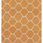 Duri Modern Turuncu Pamuk Üstü Yün El Dokuma Kilim-112x171