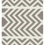 Duri Modern Kahverengi Pamuk Üstü Yün El Dokuma Kilim-115x167