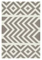 Duri Modern Kahverengi Pamuk Üstü Yün El Dokuma Kilim-115x167