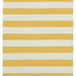 Duri Modern Sarı Pamuk Üstü Yün El Dokuma Kilim-107x168