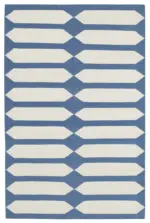 Duri Modern Mor Pamuk Üstü Yün El Dokuma Kilim-110x170