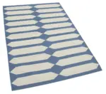 Duri Modern Mor Pamuk Üstü Yün El Dokuma Kilim-110x170 - Görsel 2