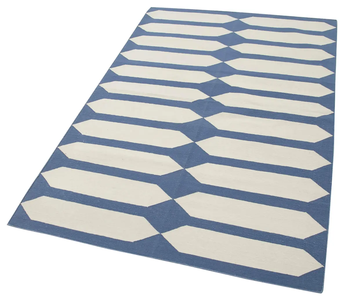 Duri Modern Mor Pamuk Üstü Yün El Dokuma Kilim-110x170 - Görsel 3