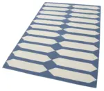 Duri Modern Mor Pamuk Üstü Yün El Dokuma Kilim-110x170 - Görsel 3