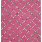 Duri Modern Pembe Pamuk Üstü Yün El Dokuma Kilim-250x303