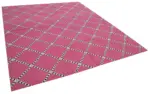 Duri Modern Pembe Pamuk Üstü Yün El Dokuma Kilim-250x303 - Görsel 2