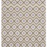 Duri Modern Bej Pamuk Üstü Yün El Dokuma Kilim-250x307