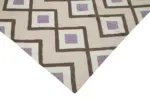 Duri Modern Bej Pamuk Üstü Yün El Dokuma Kilim-250x307 - Görsel 4