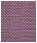 Duri Modern Mor Pamuk Üstü Yün El Dokuma Kilim-245x298