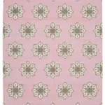 Duri Modern Pembe Pamuk Üstü Yün El Dokuma Kilim-250x302