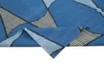 Duri Modern Mavi Pamuk Üstü Yün El Dokuma Kilim-243x298 - Görsel 6