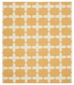 Duri Modern Sarı Pamuk Üstü Yün El Dokuma Kilim-250x295