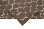 Duri Modern Kahverengi Pamuk Üstü Yün El Dokuma Kilim-250x296 - Görsel 6
