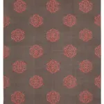 Duri Modern Kahverengi Pamuk Üstü Yün El Dokuma Kilim-246x300