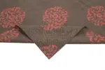 Duri Modern Kahverengi Pamuk Üstü Yün El Dokuma Kilim-246x300 - Görsel 6