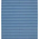 Duri Modern Mavi Pamuk Üstü Yün El Dokuma Kilim-242x306