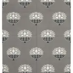 Duri Modern Gri Pamuk Üstü Yün El Dokuma Kilim-245x302