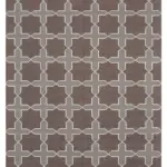 Duri Modern Kahverengi Pamuk Üstü Yün El Dokuma Kilim-243x295