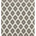 Duri Modern Kahverengi Pamuk Üstü Yün El Dokuma Kilim-242x300