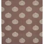 Duri Modern Kahverengi Pamuk Üstü Yün El Dokuma Kilim-244x302