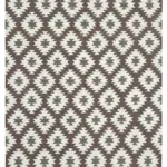 Duri Modern Kahverengi Pamuk Üstü Yün El Dokuma Kilim-253x303