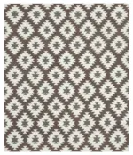 Duri Modern Kahverengi Pamuk Üstü Yün El Dokuma Kilim-253x303