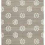 Duri Modern Kahverengi Pamuk Üstü Yün El Dokuma Kilim-244x297