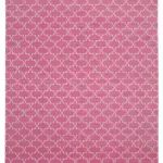 Duri Modern Pembe Pamuk Üstü Yün El Dokuma Kilim-247x297