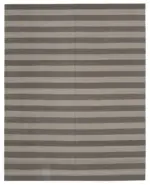 Duri Modern Kahverengi Pamuk Üstü Yün El Dokuma Kilim-243x305