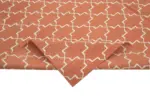Duri Modern Turuncu Pamuk Üstü Yün El Dokuma Kilim-253x300 - Görsel 6