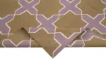 Duri Modern Kahverengi Pamuk Üstü Yün El Dokuma Kilim-247x304 - Görsel 6