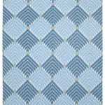 Duri Modern Mavi Pamuk Üstü Yün El Dokuma Kilim-246x300