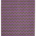 Duri Modern Mor Pamuk Üstü Yün El Dokuma Kilim-270x367