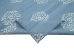 Duri Modern Mavi Pamuk Üstü Yün El Dokuma Kilim-280x360 - Görsel 6