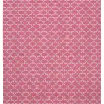 Duri Modern Pembe Pamuk Üstü Yün El Dokuma Kilim-275x360