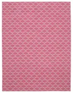 Duri Modern Pembe Pamuk Üstü Yün El Dokuma Kilim-275x360