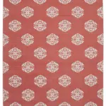 Duri Modern Kırmızı Pamuk Üstü Yün El Dokuma Kilim-270x361