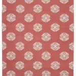 Duri Modern Kırmızı Pamuk Üstü Yün El Dokuma Kilim-276x360