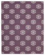 Duri Modern Mor Pamuk Üstü Yün El Dokuma Kilim-282x354