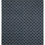 Duri Modern Siyah Pamuk Üstü Yün El Dokuma Kilim-278x361